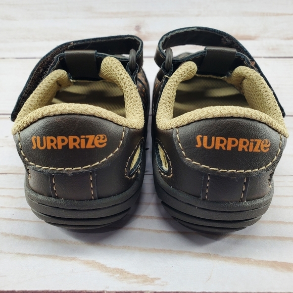 Stride‎ Rite Surprize Baby Toddler Boys Brown Sandals Size 4 Ace - Picture 4 of 8